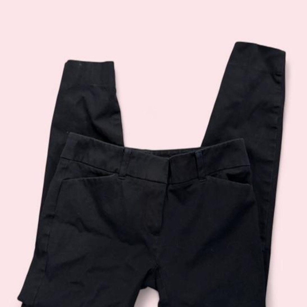 New York & Company Black Stretch Dress Pants Office Career Trousers Size 0